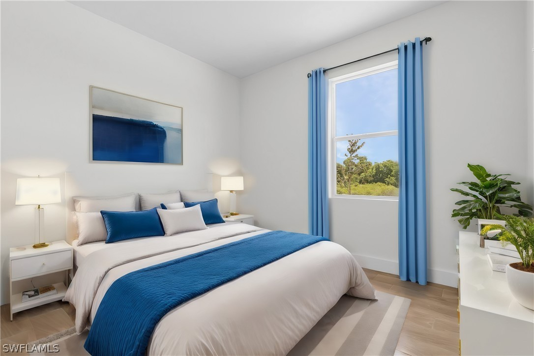 Bamboo Model master bedroom with natural light