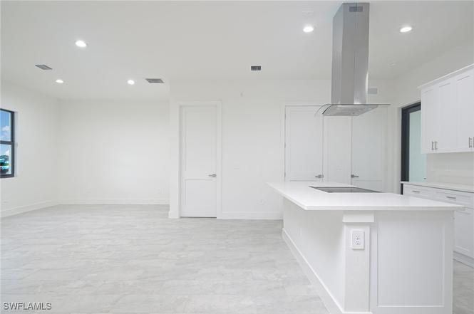 Justice Model kitchen angle 1 — open concept